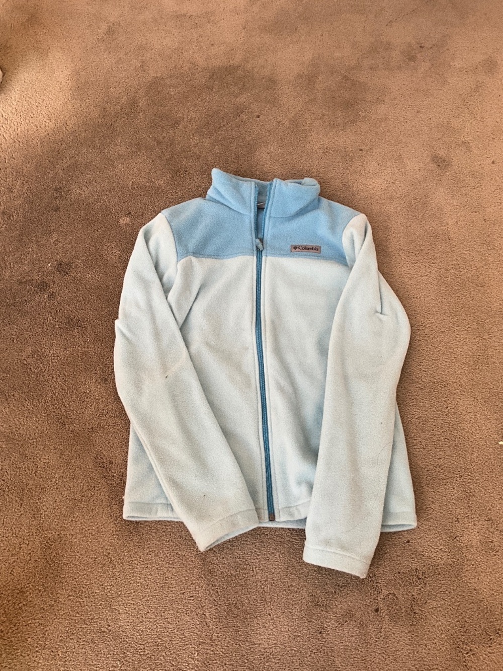 Columbia Pastel Blue Fleece Jacket